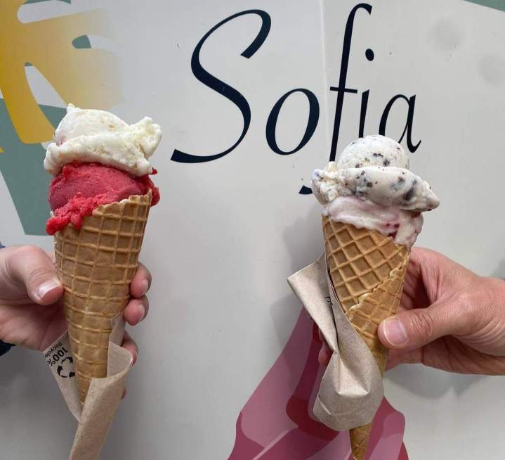 Ice-cream en cornet Bordeaux